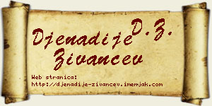 Đenadije Živančev vizit kartica